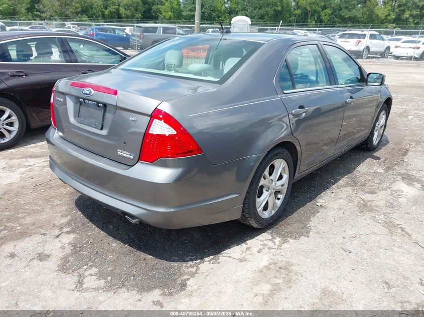 Vin: 3fahp0hg7cr343012, lot: 46297185, ford fusion se 20124