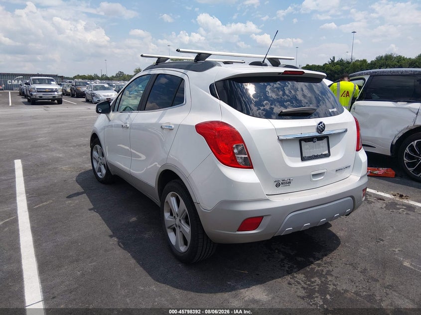 Vin: kl4cjasb6gb716652, lot: 46297223, buick encore 20163