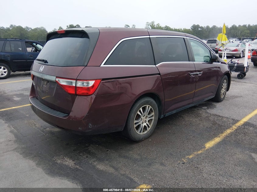 Vin: 5fnrl5h69db017357, lot: 46297246, honda odyssey ex-l 20134