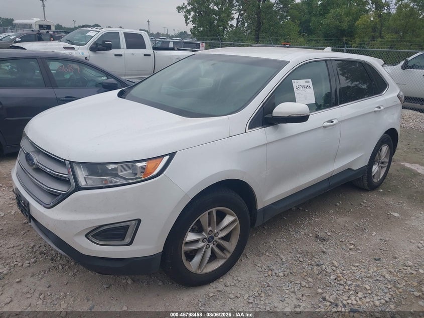 Vin: 2fmtk3j96fbc05489, lot: 46297289, ford edge sel 20152