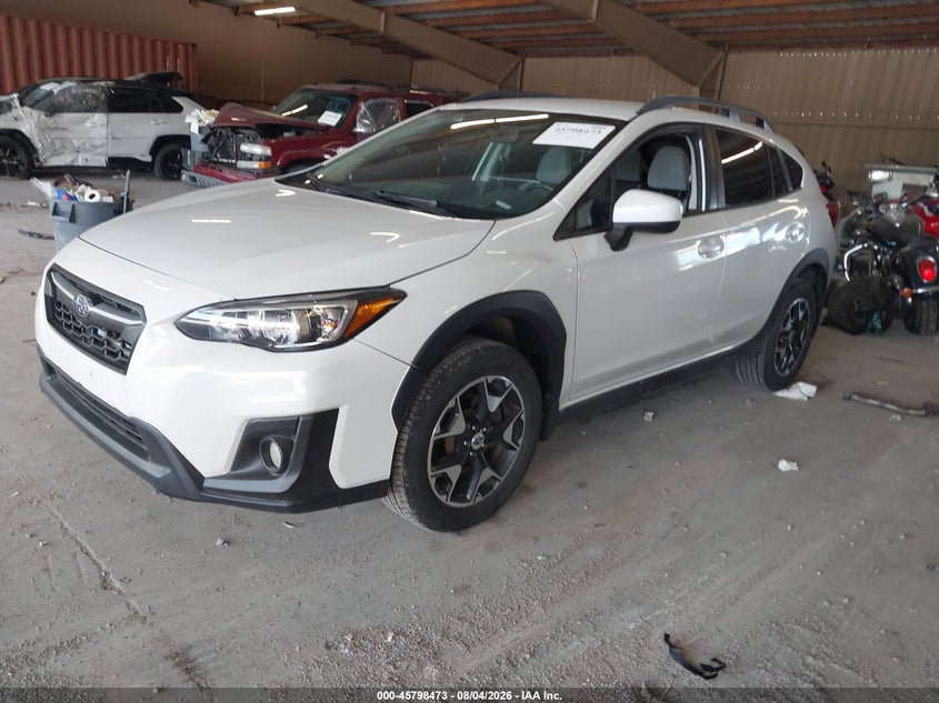 Vin: jf2gtabc5jh299847, lot: 46297304, subaru crosstrek 2.0i premium 20182