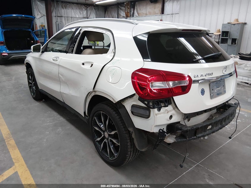 Vin: wdctg4eb2gj190229, lot: 46297324, mercedes-benz gla 250 20163