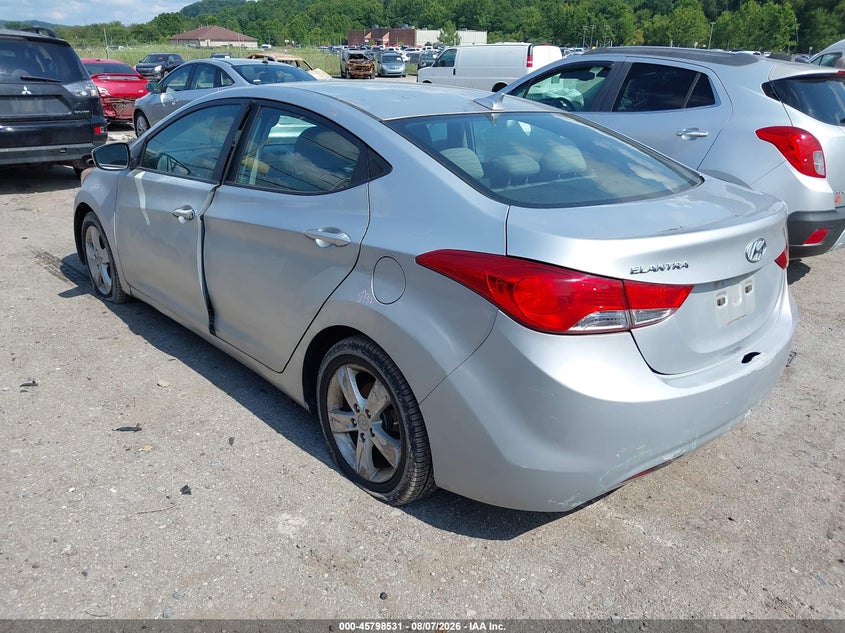Vin: 5npdh4ae0dh394748, lot: 46297362, hyundai elantra gls 20133
