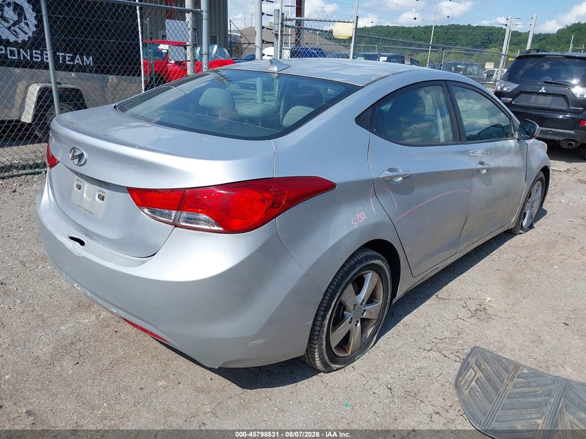 Vin: 5npdh4ae0dh394748, lot: 46297362, hyundai elantra gls 20134