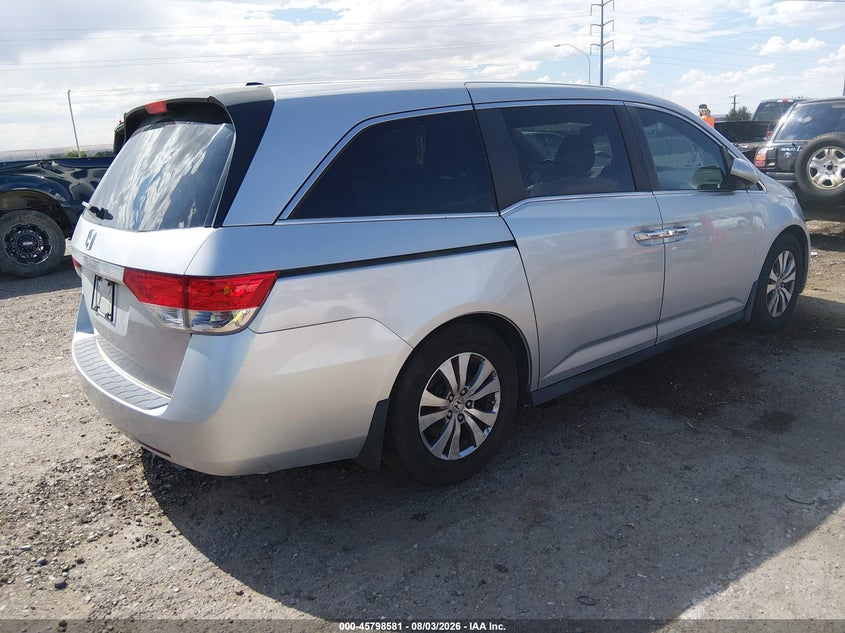 Vin: 5fnrl5h67eb068292, lot: 46297412, honda odyssey ex-l 20144