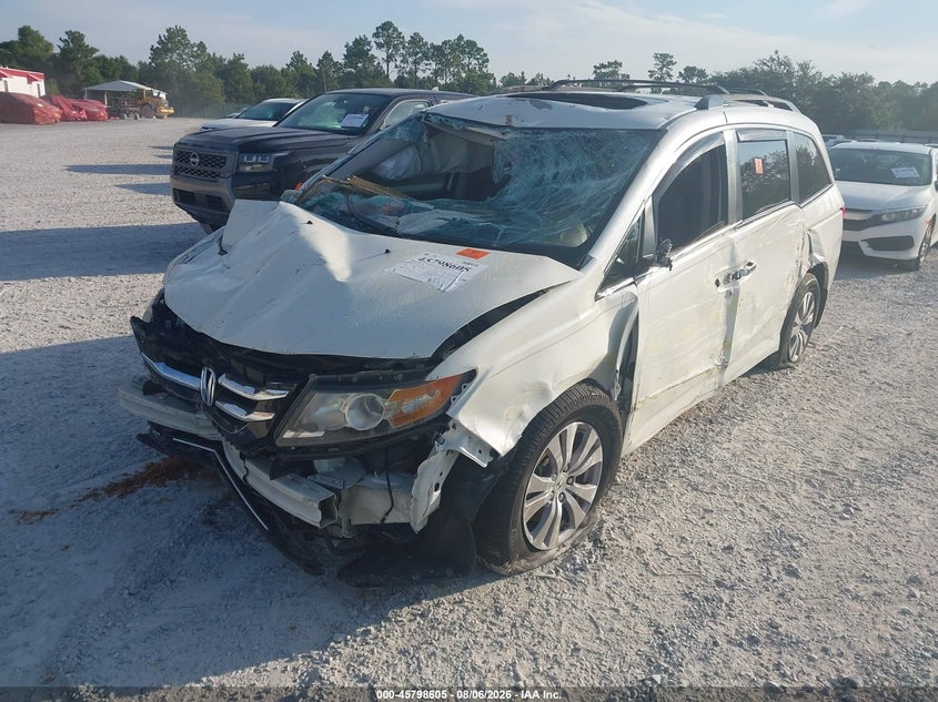 Vin: 5fnrl5h68gb093981, lot: 46297436, honda odyssey ex-l 20162