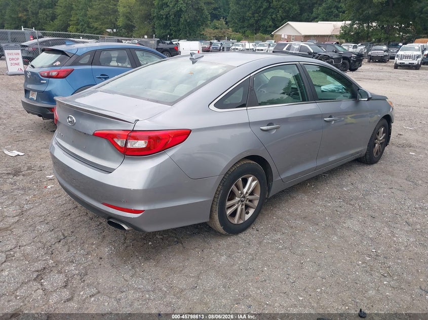 Vin: 5npe24af4hh545868, lot: 46297444, hyundai sonata 20174