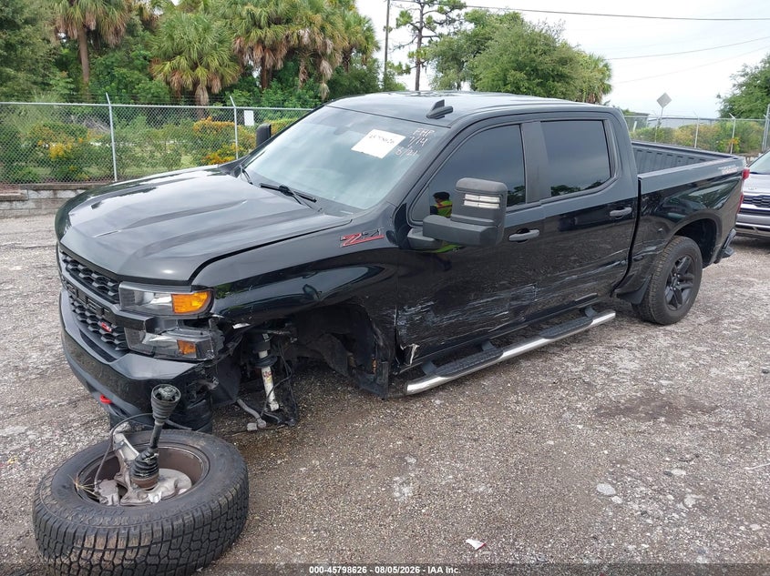 Vin: 1gcpycek5nz110581, lot: 46297457, chevrolet silverado 1500 ltd 4wd  short bed custom trail boss 20222