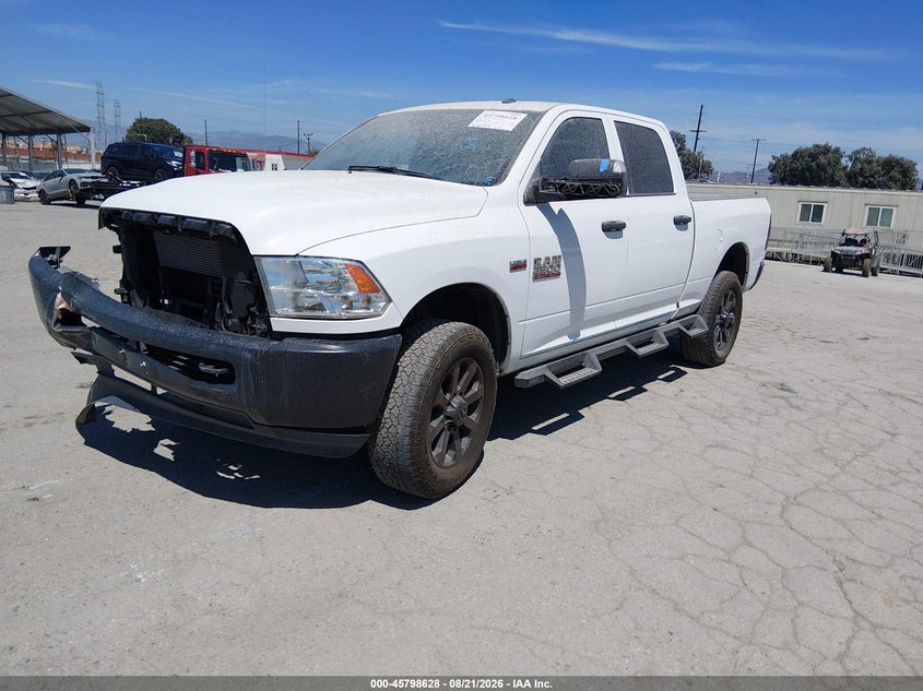 Vin: 3c6tr5ct2jg315621, lot: 46297459, ram 2500 tradesman  4x4 6'4 box 20182