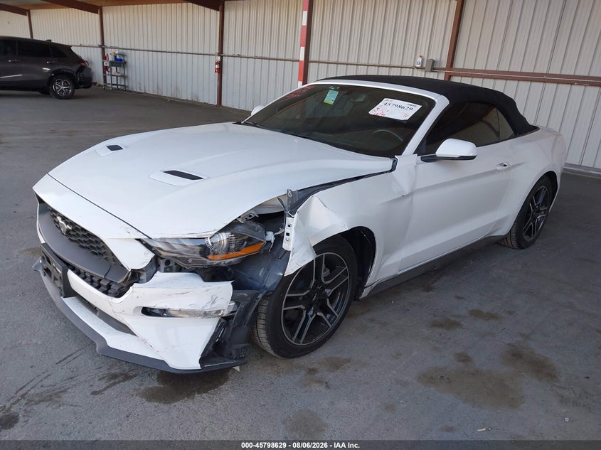 Vin: 1fatp8uh4k5162474, lot: 46297460, ford mustang ecoboost premium 20192