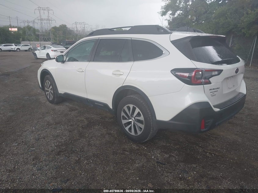 Vin: 4s4btacc9l3136735, lot: 46297467, subaru outback premium 20203