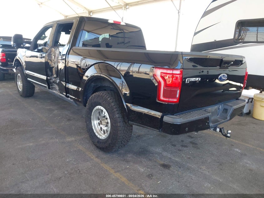 Vin: 1ftfw1eg2gfb70582, lot: 46297482, ford f-150 lariat 20163