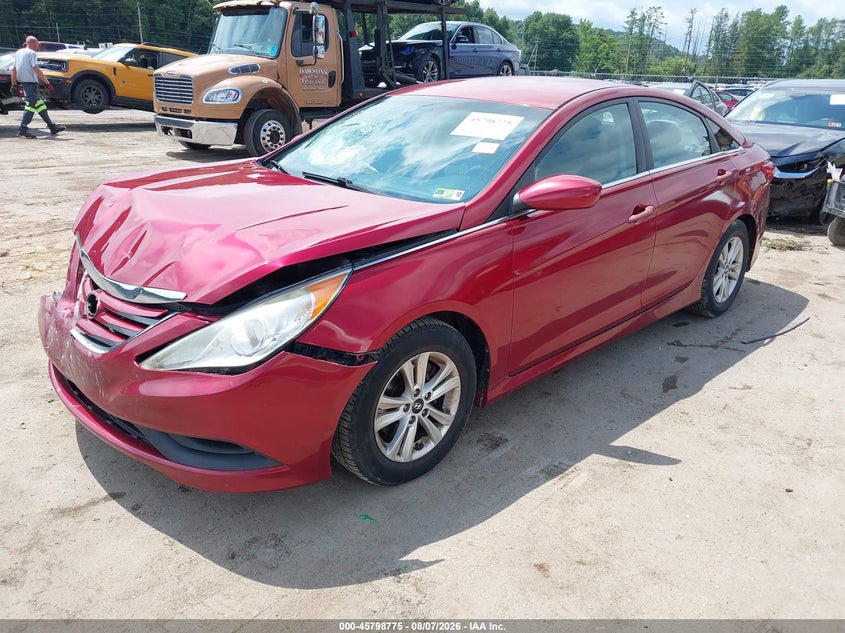 Vin: 5npeb4ac4eh861093, lot: 46297606, hyundai sonata gls 20142