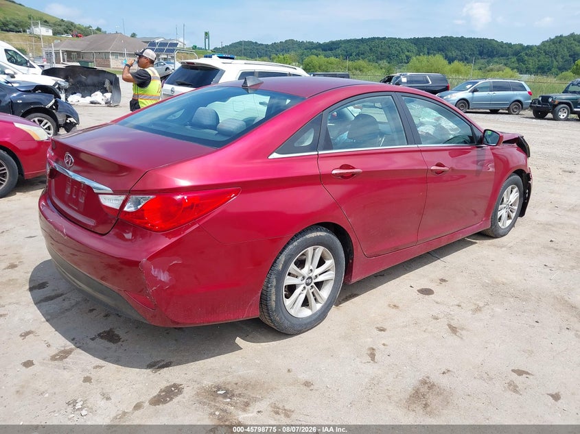 Vin: 5npeb4ac4eh861093, lot: 46297606, hyundai sonata gls 20144