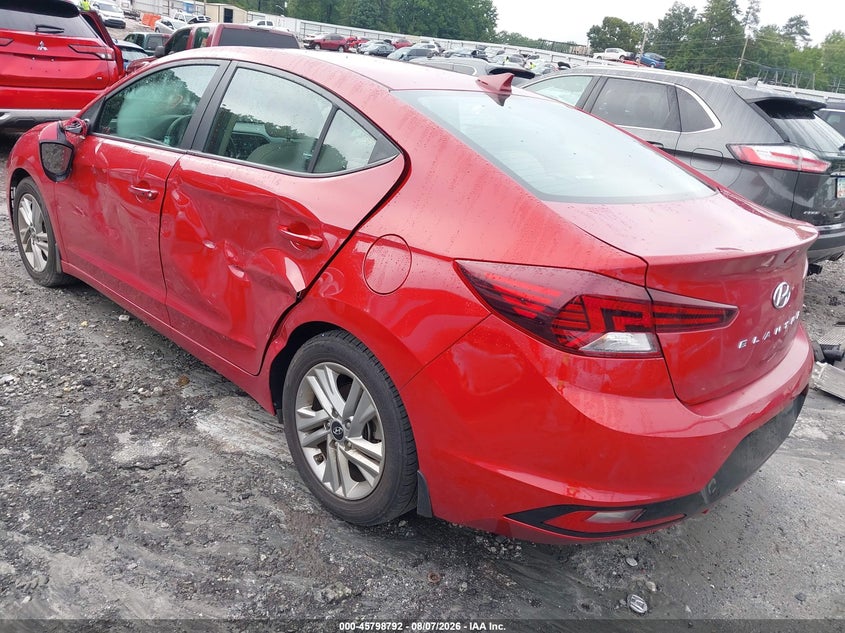 Vin: kmhd84lf9lu036652, lot: 46297623, hyundai elantra value edition 20203