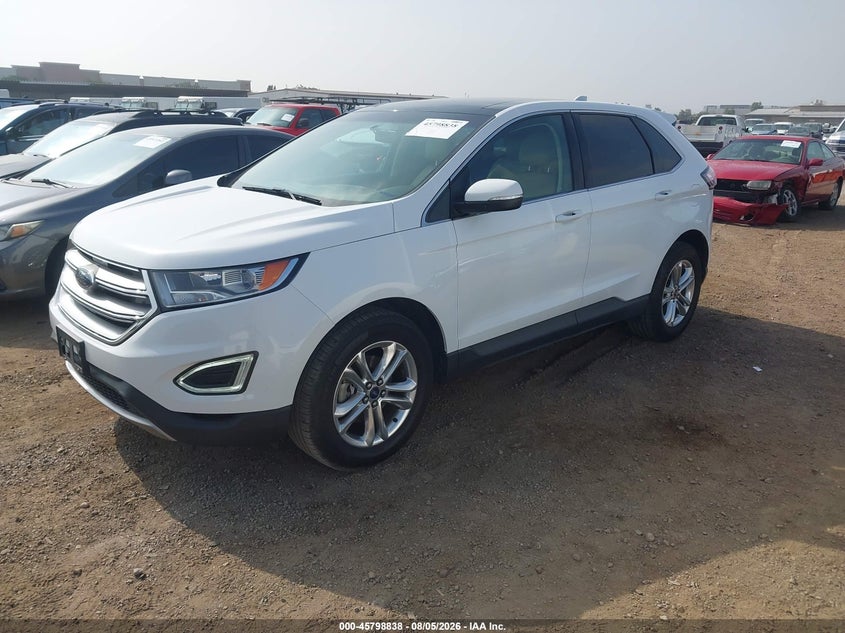 Vin: 2fmpk3j93hbb37754, lot: 46297669, ford edge sel 20172