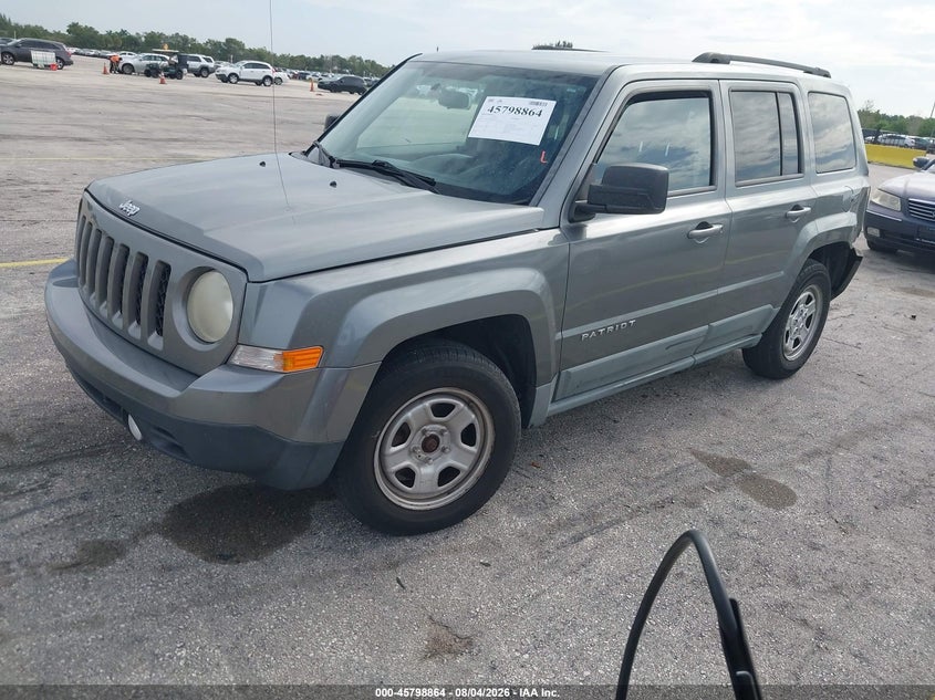 Vin: 1j4nt1gb2bd248850, lot: 46297695, jeep patriot sport 20112