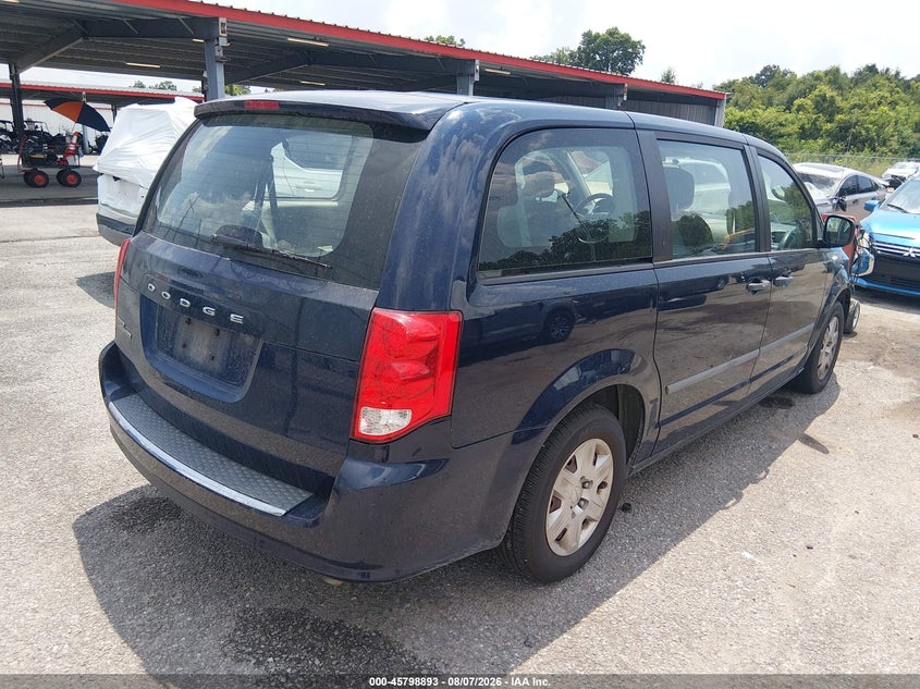 Vin: 2c4rdgbgxcr222044, lot: 46297724, dodge grand caravan se 20124