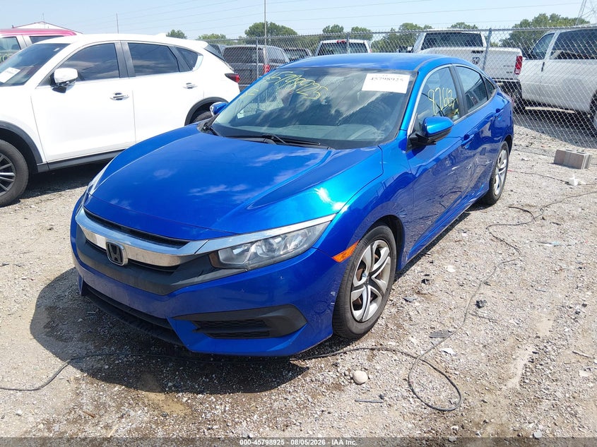 Vin: 19xfc2f57je036311, lot: 46297756, honda civic lx 20182
