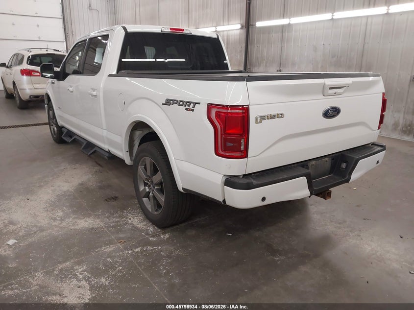 Vin: 1ftfw1egxffb62079, lot: 46297765, ford f-150 lariat 20153