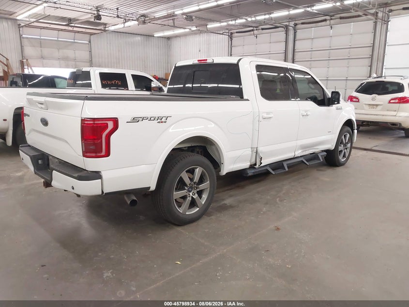 Vin: 1ftfw1egxffb62079, lot: 46297765, ford f-150 lariat 20154