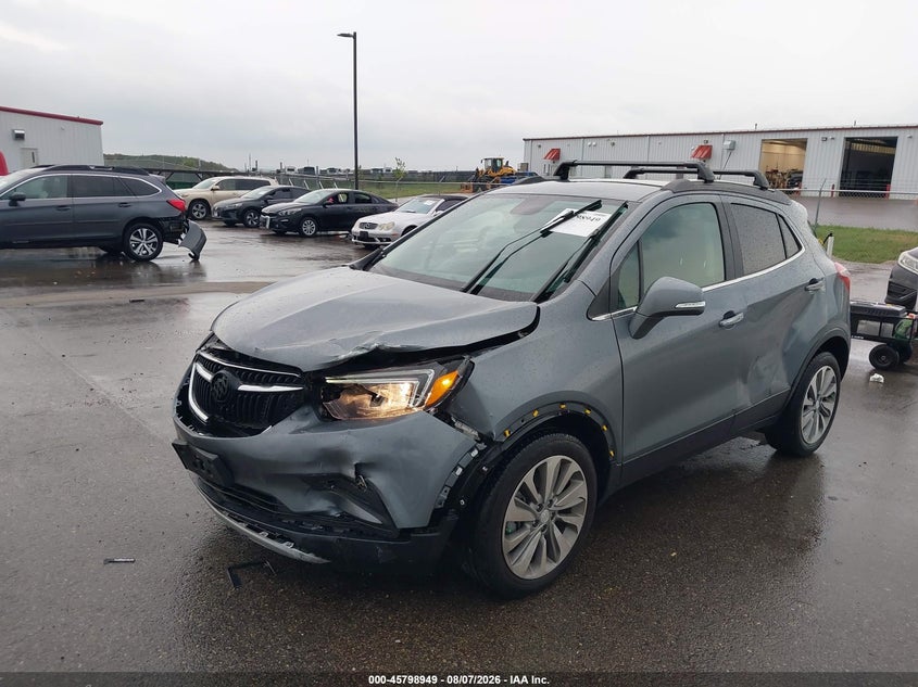 Vin: kl4cjasb7kb890433, lot: 46297780, buick encore fwd preferred 20192