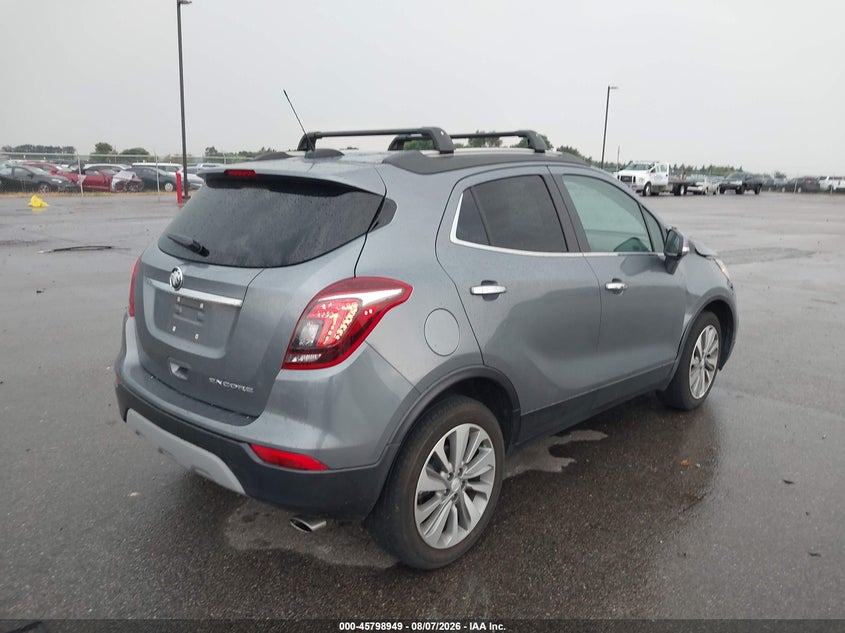 Vin: kl4cjasb7kb890433, lot: 46297780, buick encore fwd preferred 20194