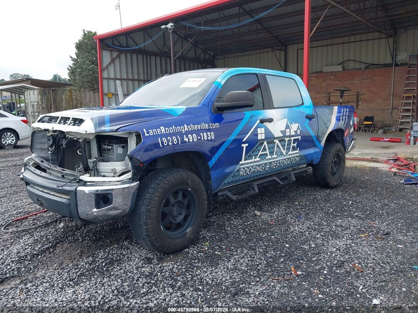 Vin: 5tfdw5f19jx740989, lot: 46297799, toyota tundra sr5 5.7l v8 20182