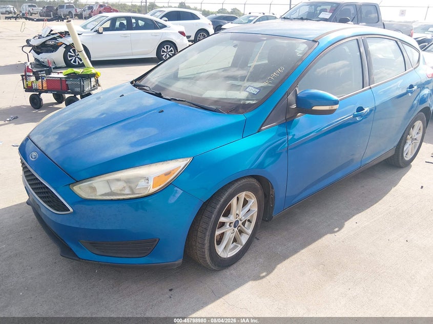 Vin: 1fadp3k26fl347715, lot: 46297811, ford focus se 20152