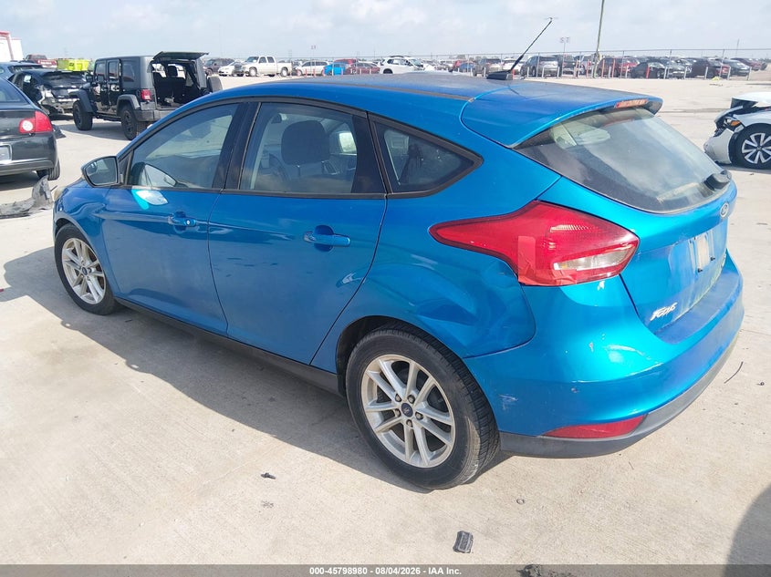 Vin: 1fadp3k26fl347715, lot: 46297811, ford focus se 20153