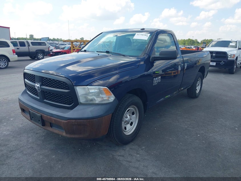 Vin: 3c6jr6dg4kg502858, lot: 46297815, ram 1500 classic tradesman  4x2 8' box 20192