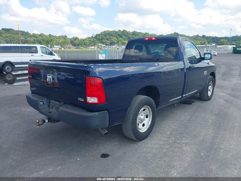 Vin: 3c6jr6dg4kg502858, lot: 46297815, ram 1500 classic tradesman  4x2 8' box 20194