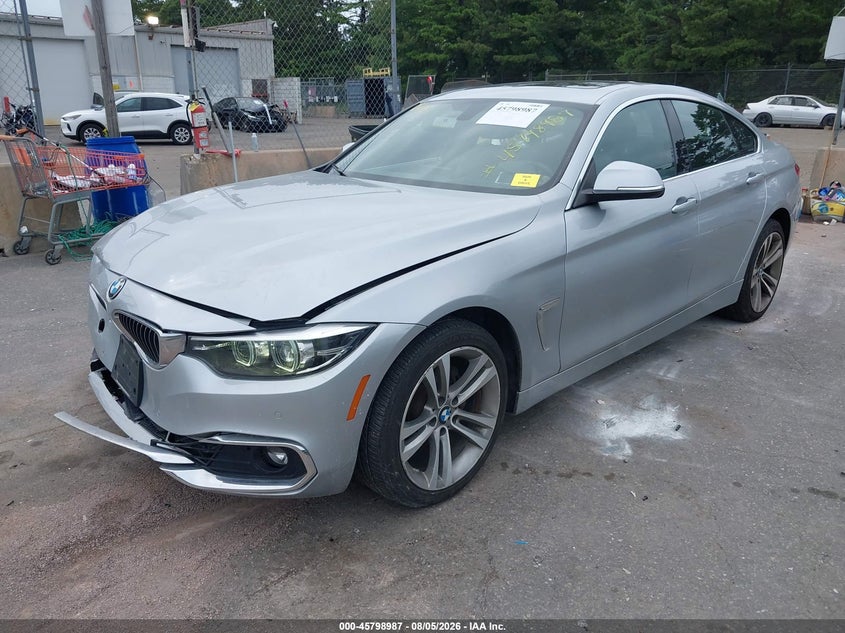 Vin: wba4j3c5xkbl06750, lot: 46297818, bmw 430i gran coupe xdrive 20192
