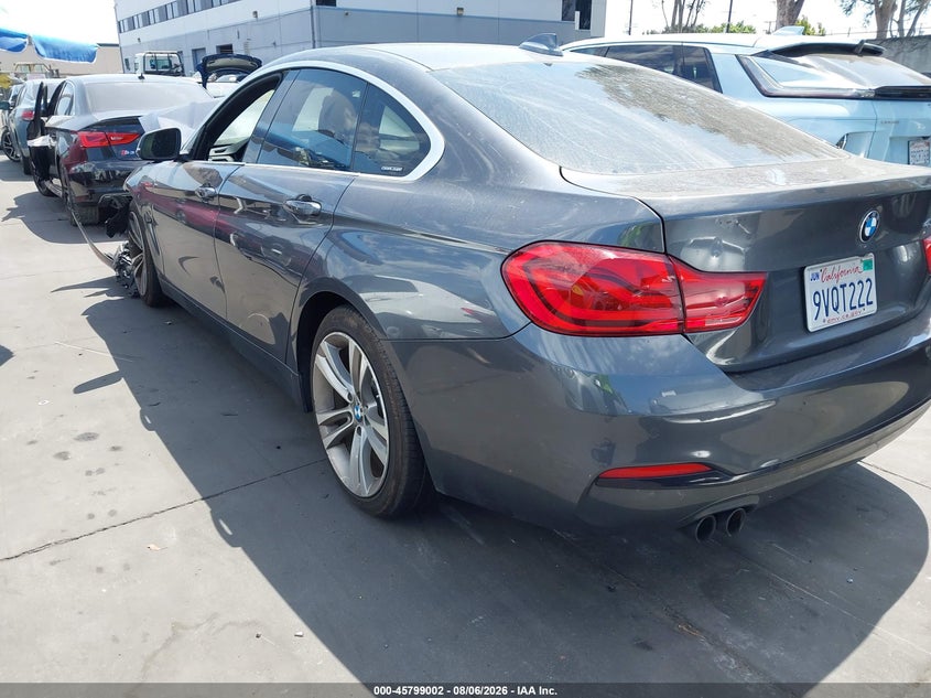 Vin: wba4j1c5xjbg78241, lot: 46297833, bmw 430i gran coupe 20183
