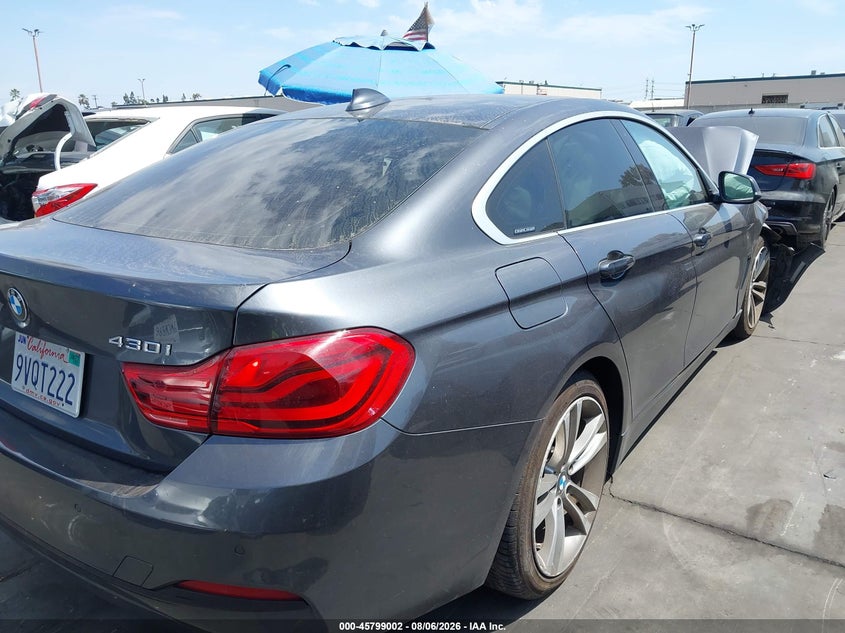 Vin: wba4j1c5xjbg78241, lot: 46297833, bmw 430i gran coupe 20184