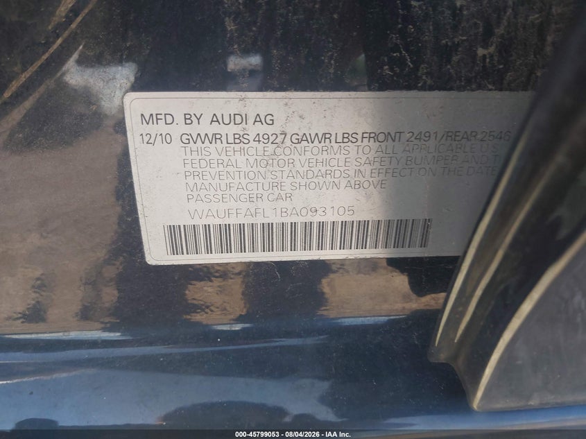 2011 AUDI A4 2.0T PREMIUM · Фото 9