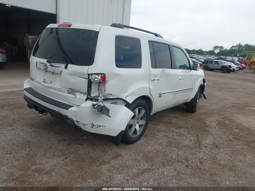 Vin: 5fnyf4h98eb001403, lot: 46297932, honda pilot touring 20144