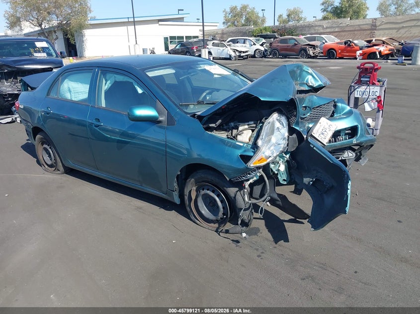 2009 Toyota Corolla Le, Перёд и зад, IAAI, VIN 1NXBU40E69Z065498