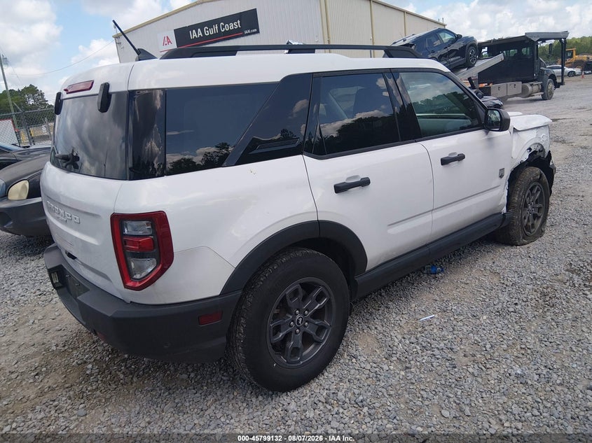 Vin: 3fmcr9b62pre19613, lot: 46297963, ford bronco sport big bend 20234