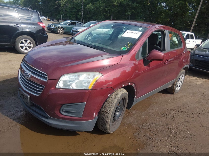 Vin: 3gncjksb9gl265153, lot: 46298061, chevrolet trax ls 20162