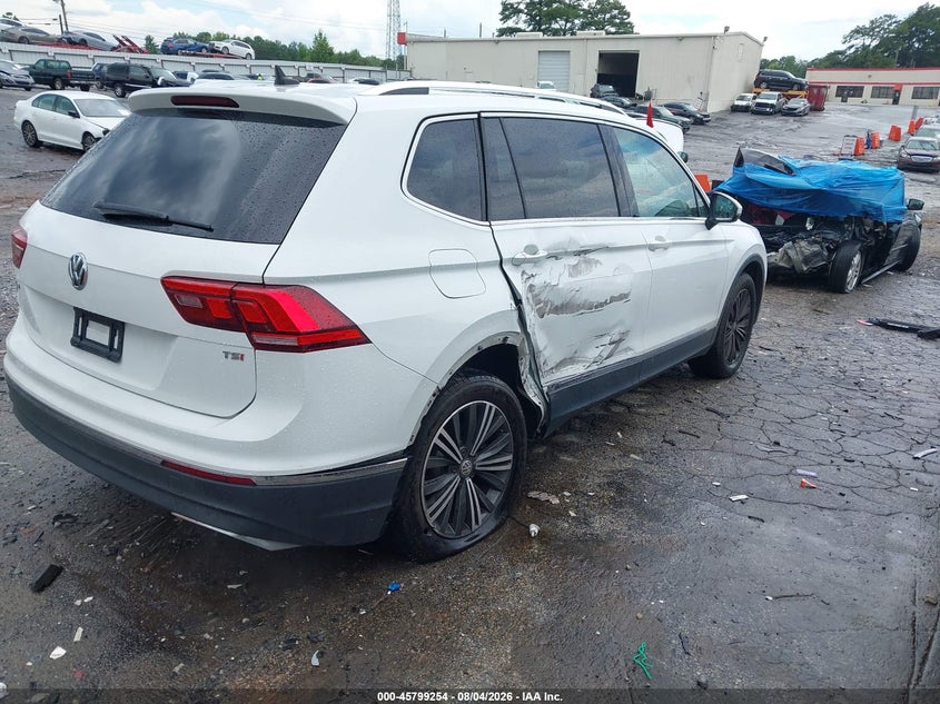 Vin: 3vv3b7ax5jm015203, lot: 46298085, volkswagen tiguan 2.0t se/2.0t sel 20184
