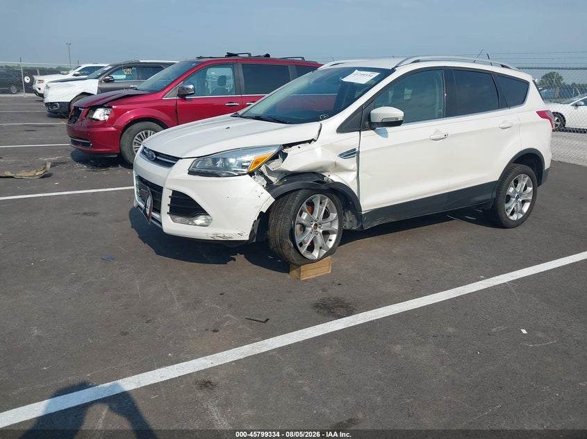 Vin: 1fmcu0jx0fub39006, lot: 46298165, ford escape titanium 20152