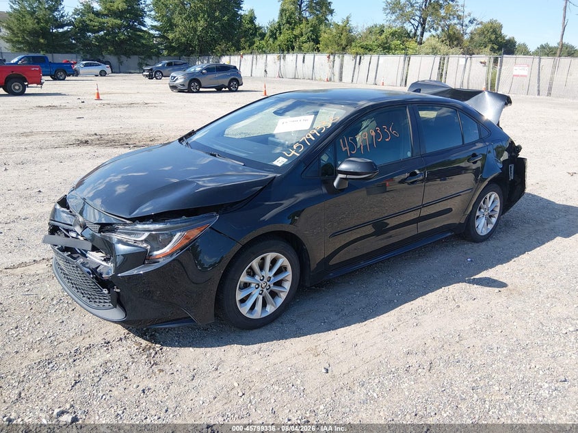 Vin: jtdvpmae2nj217506, lot: 46298167, toyota corolla le 20222