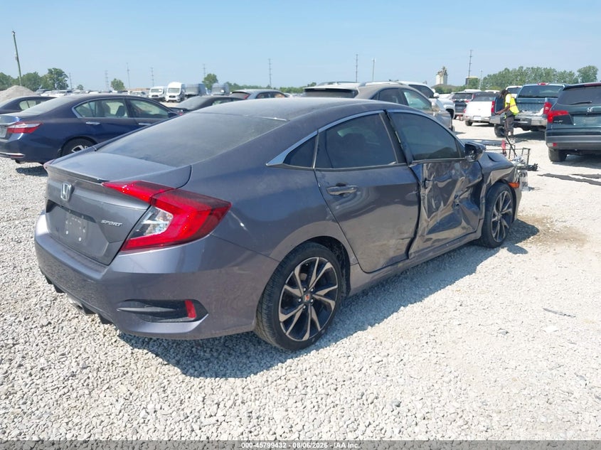 Vin: 2hgfc2f89lh513064, lot: 46298263, honda civic sport 20204
