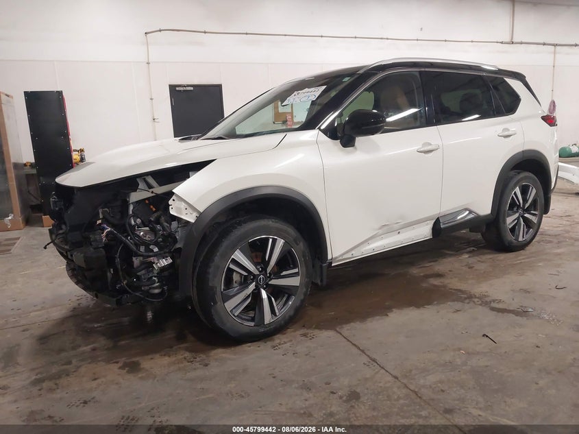 Vin: jn8bt3dd2pw308703, lot: 46298273, nissan rogue platinum intelligent awd 20232