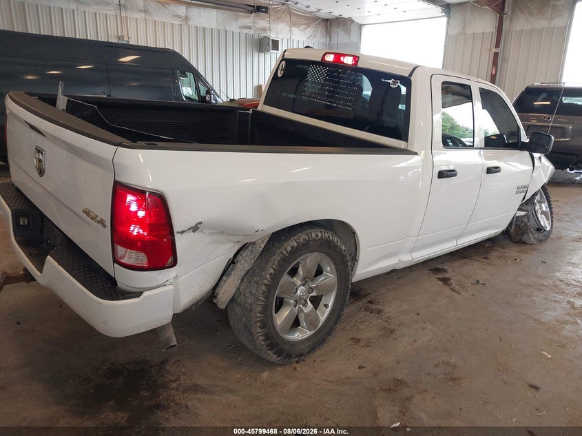 Vin: 1c6rr7fg7js320536, lot: 46298299, ram 1500 express  4x4 6'4 box 20184
