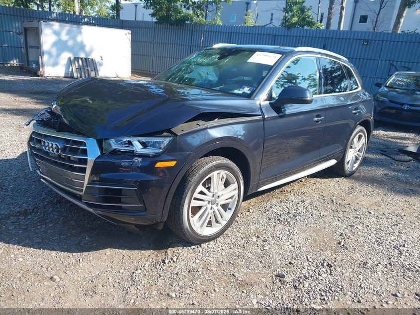 Vin: wa1cnafy4j2080078, lot: 46298301, audi q5 2.0t premium/2.0t tech premium 20182