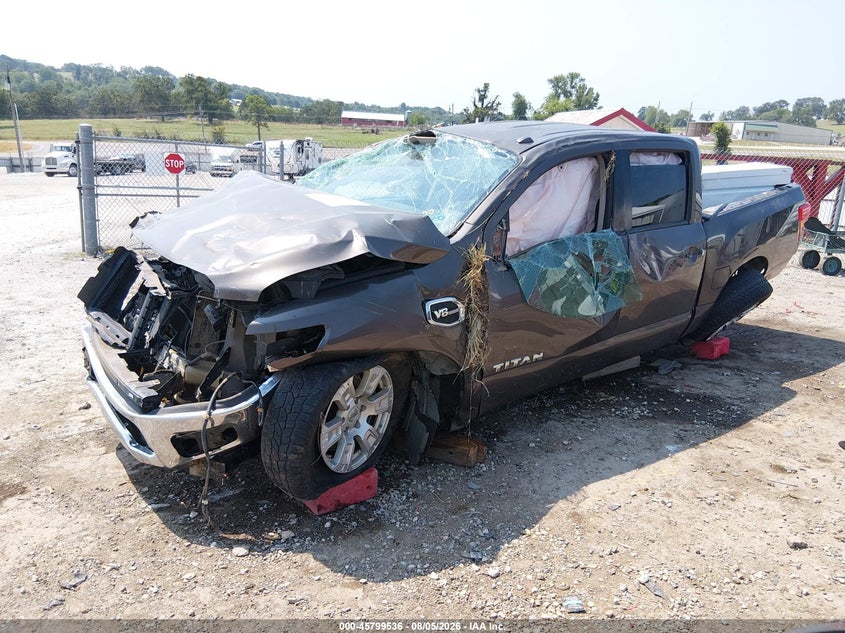 Vin: 1n6aa1ek6hn549036, lot: 46298367, nissan titan sv 20172