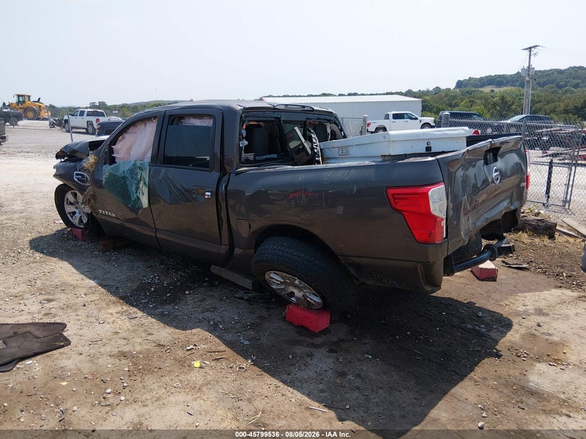 Vin: 1n6aa1ek6hn549036, lot: 46298367, nissan titan sv 20173