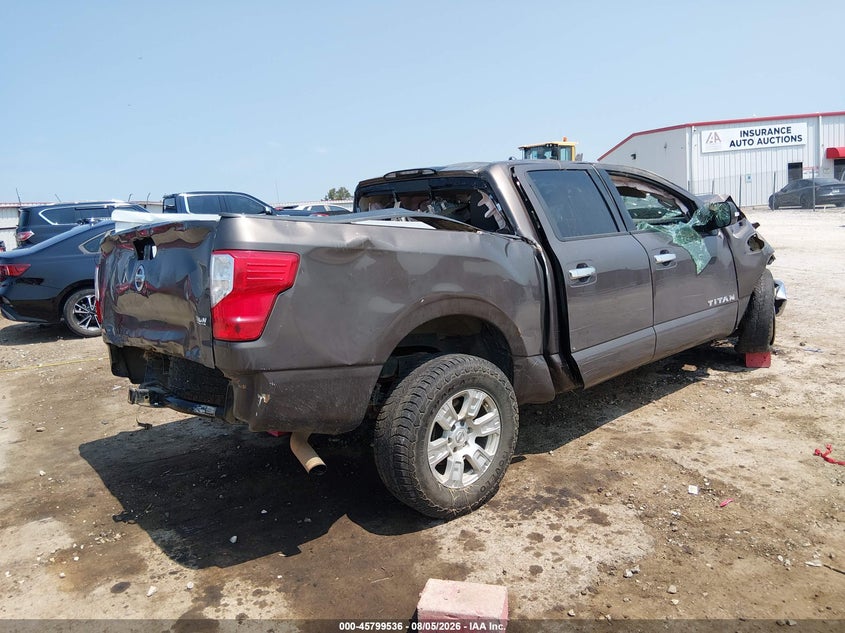 Vin: 1n6aa1ek6hn549036, lot: 46298367, nissan titan sv 20174